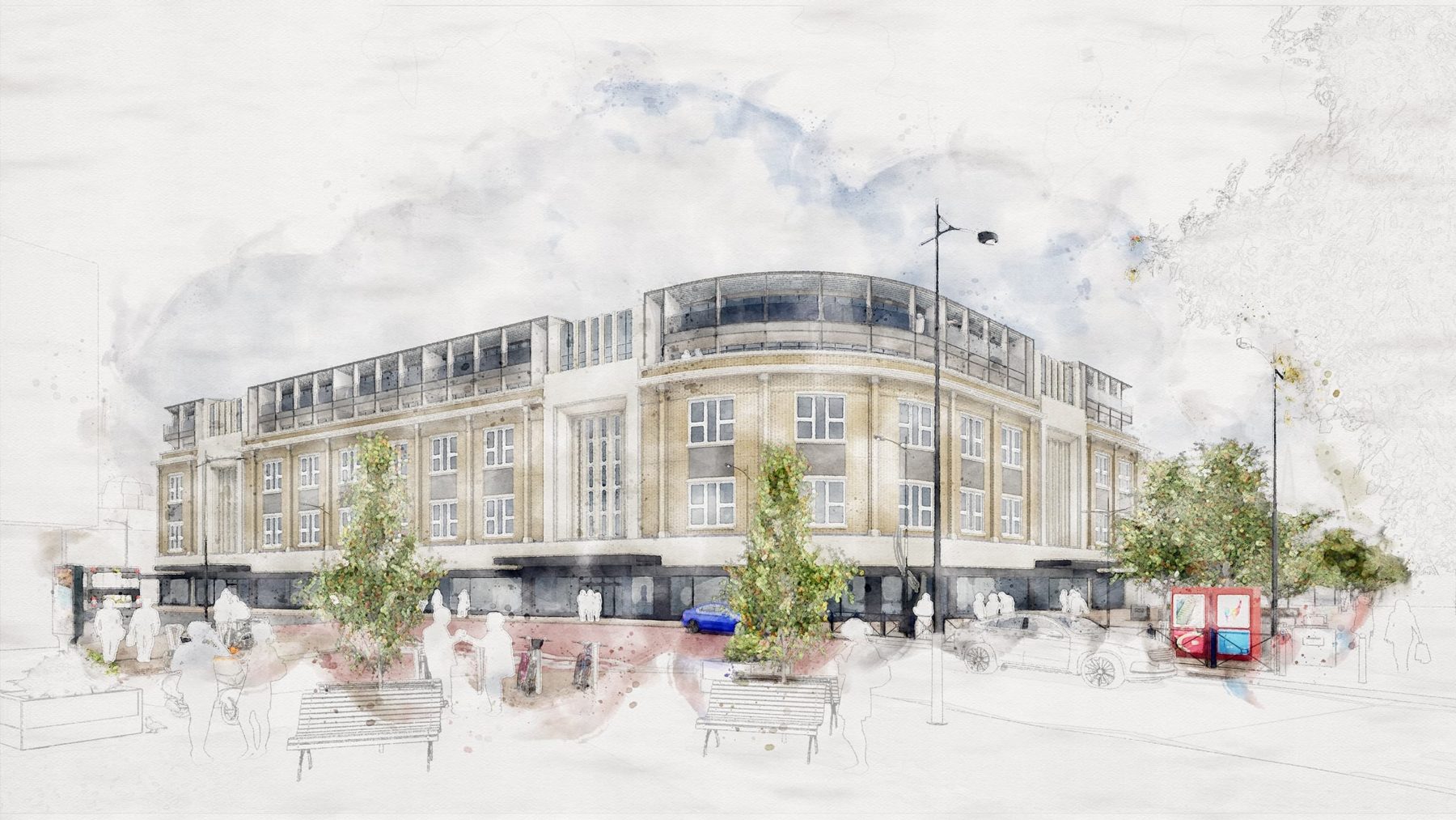 Mixed-use redevelopment proposed for former Debenhams